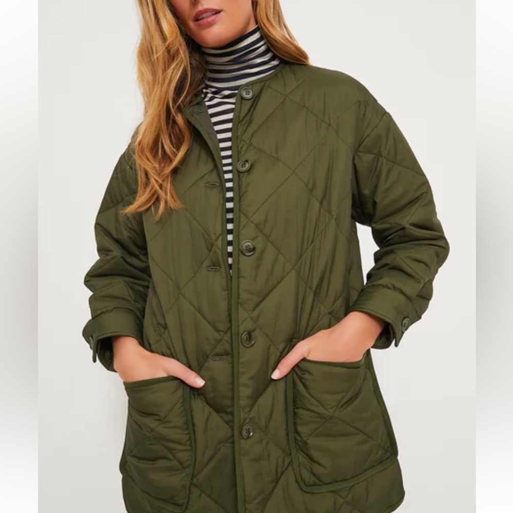 NWT Tuckernuck Olive Green Quilted Yates Jacket